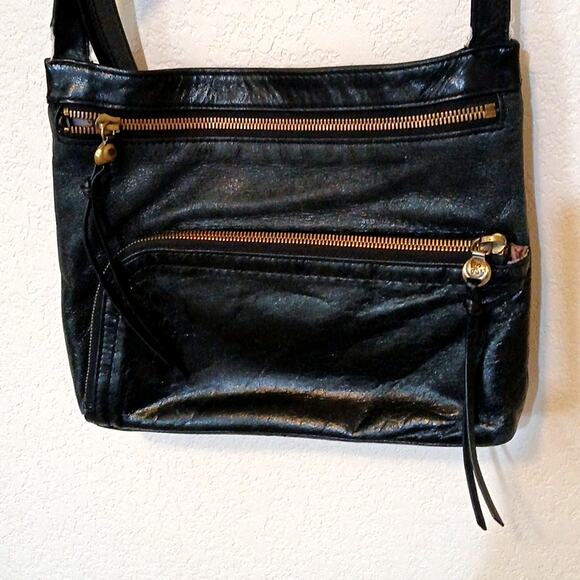 HOBO Cassie crossbody double zip leather purse - Picture 1 of 12